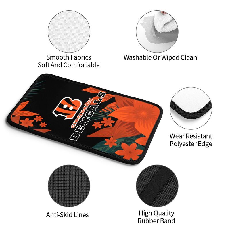 Cincinnati Bengals Car armrest box protective cover car center console armrest pad