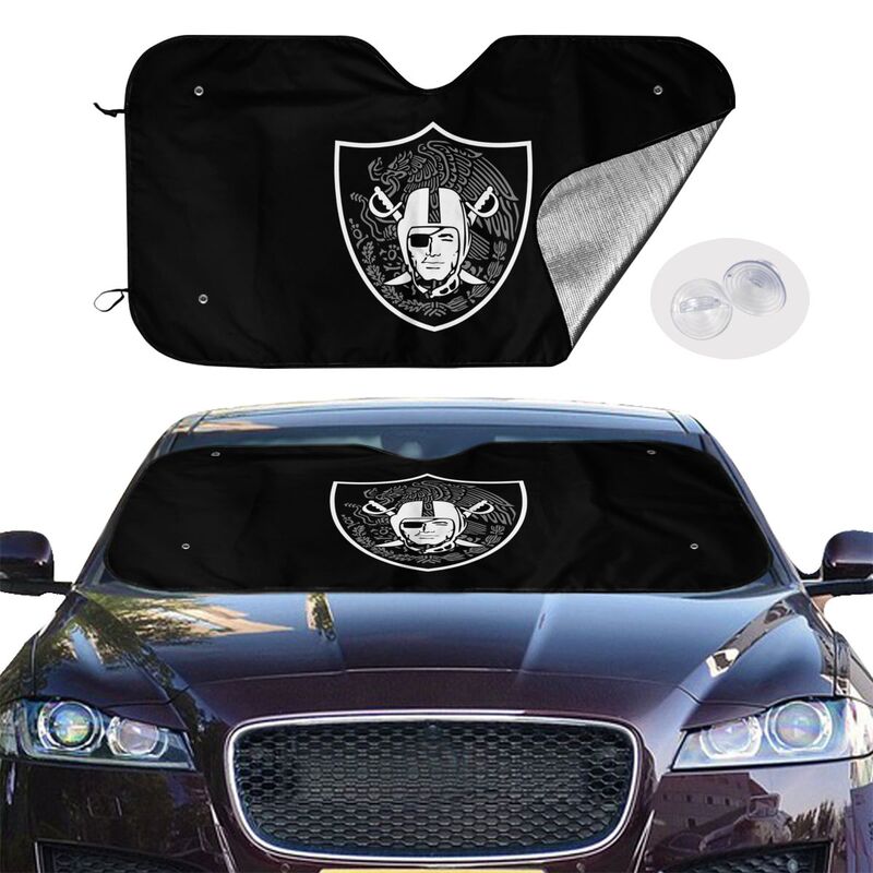 Las Vegas Raiders 2 Printed multi size front windshield sunshade car windshield sunshade