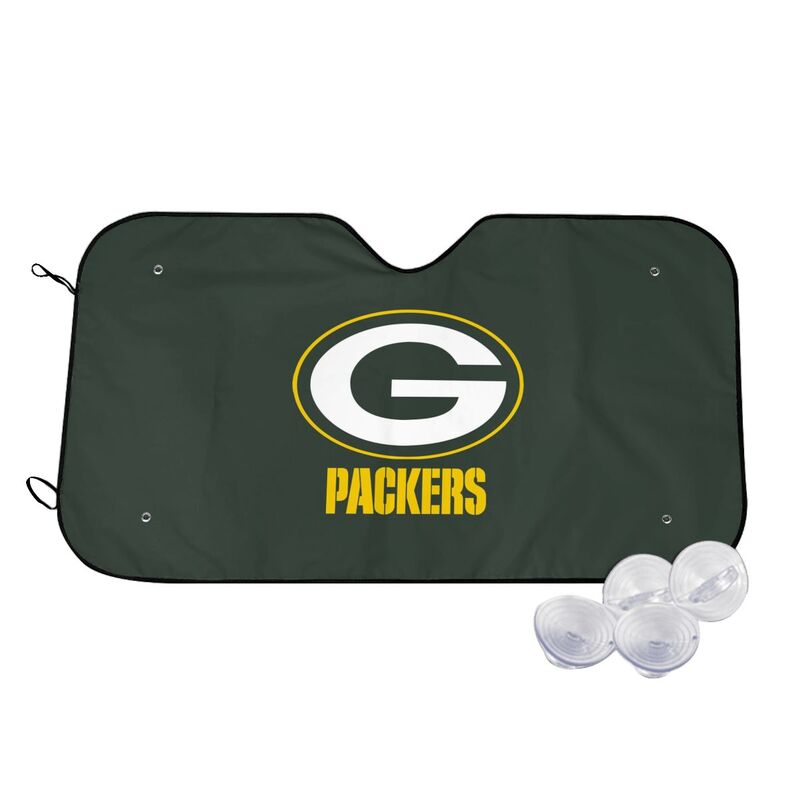 Green Bay Packers 4 Print suitable for front Car windshield sunshades Car windshield sunshades