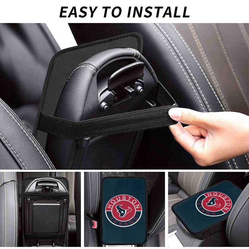 Houston Texans print car armrest protective cover Car center console armrest pad