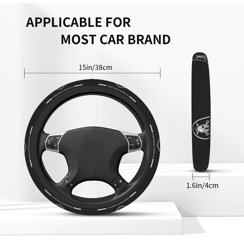 Las Vegas Raiders 1 Printed breathable elastic steering wheel anti slip cover