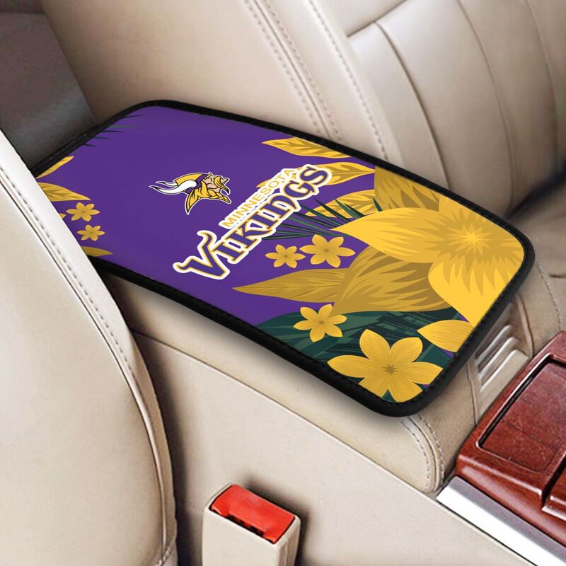 Minnesota Vikings Car armrest box protective cover car center console armrest pad