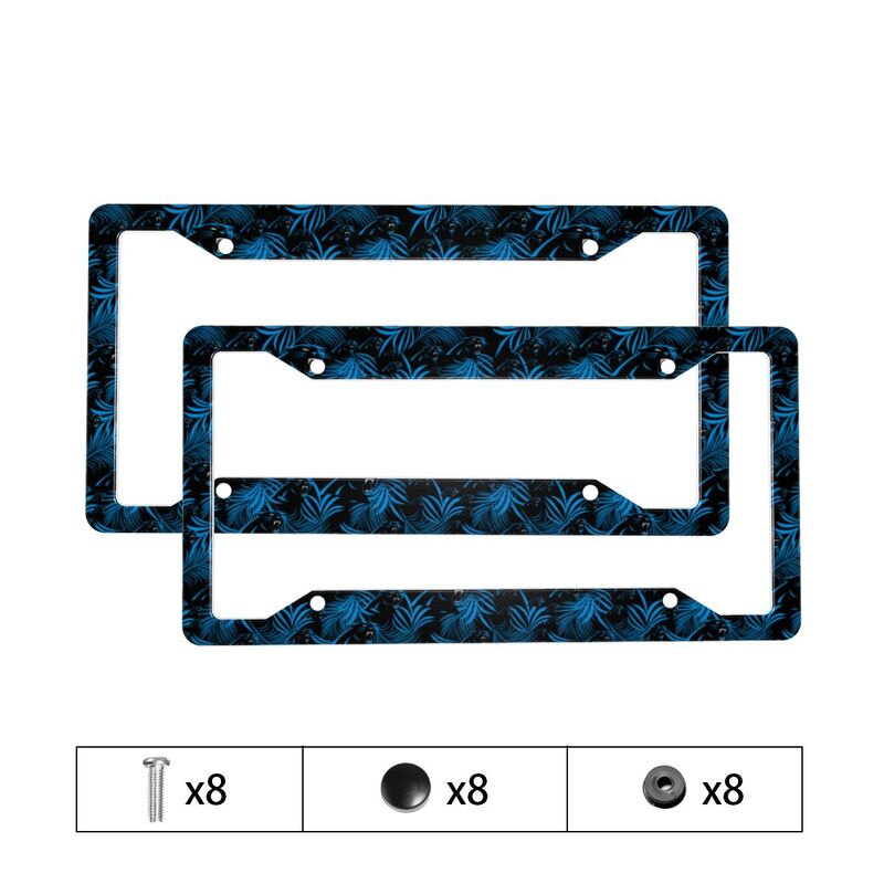 Carolina Panthers Print Car license plate frame four hole license plate holder (one pair)