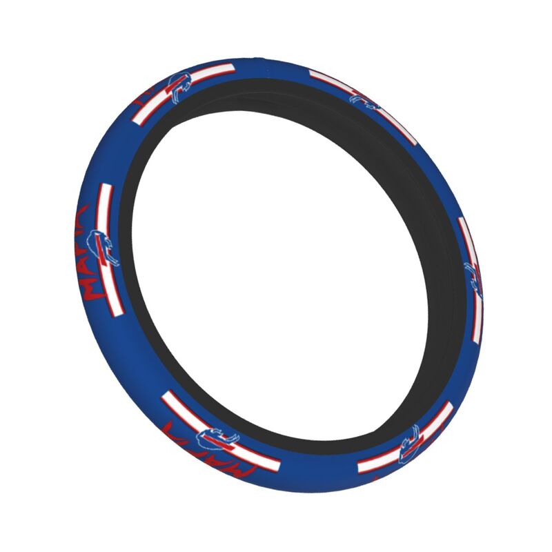 Buffalo Bills 4 Printed breathable anti slip cover elastic steering wheel cover