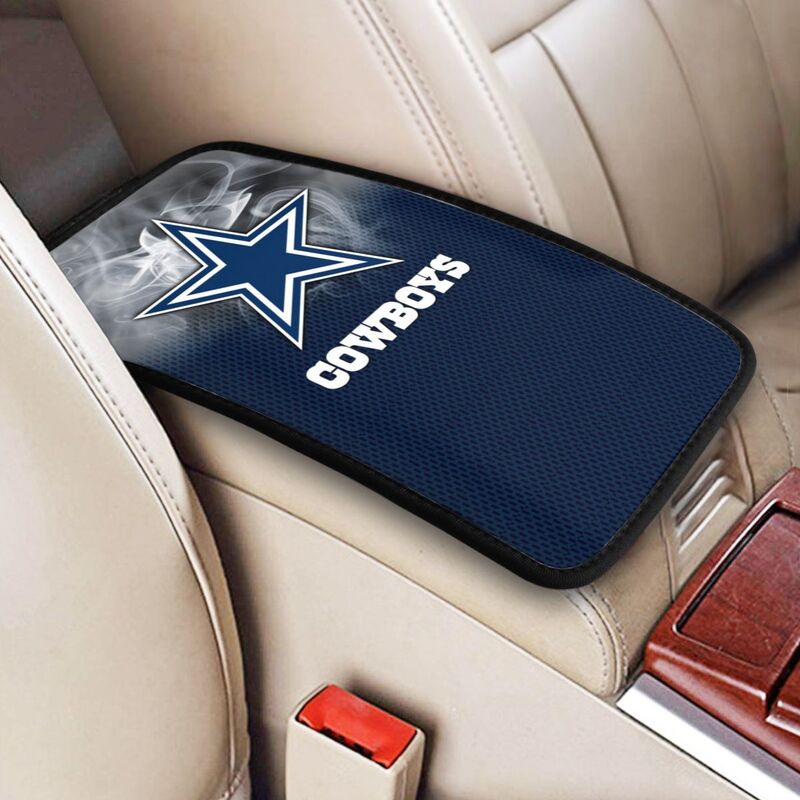 Car armrest box pad Dallas Cowboys3 Printed central armrest box pad anti slip pad