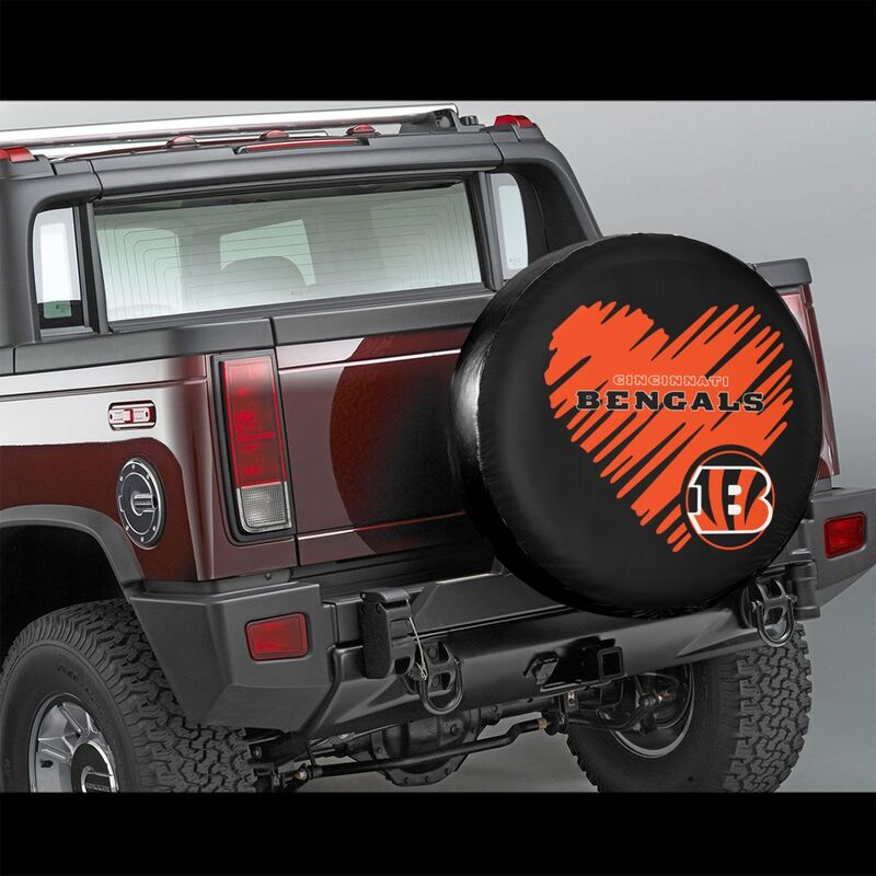 Cincinnati Bengals Printed car spare tire dust protection cover tire protection cover