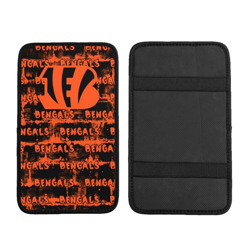 Cincinnati Bengals print Car armrest box protective cover car center console armrest pad