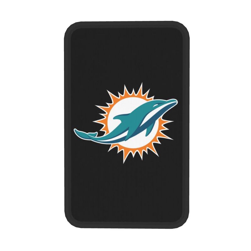 Miami Dolphins1 Printed car center armrest box pad anti slip pad