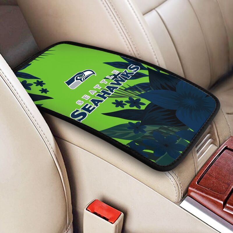 Seattle Seahawks Car armrest box protective cover car center console armrest pad
