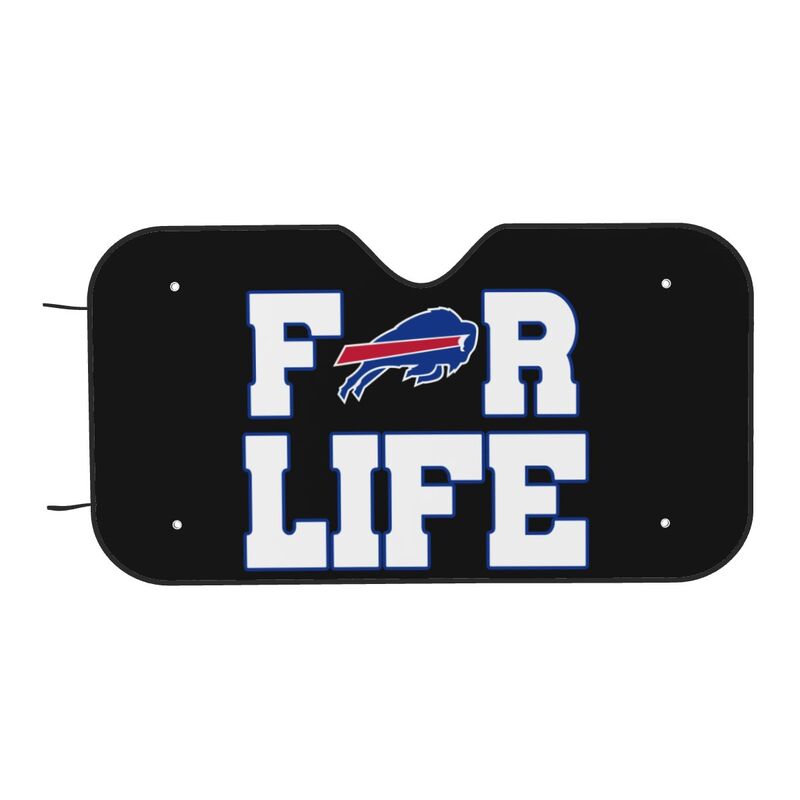 Buffalo Bills 4 Printed car multi size front windshield sunshade car windshield sunshade
