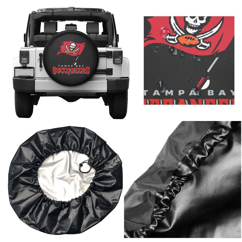 Tampa Bay Buccaneers 2 Printing tire protection cover car sun protection tire protection covers