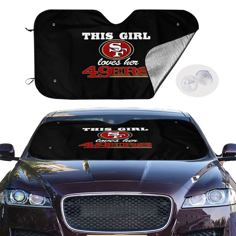 San Francisco 49ers 2 Printing multi size car front windshield sunshade car windshield sunshade