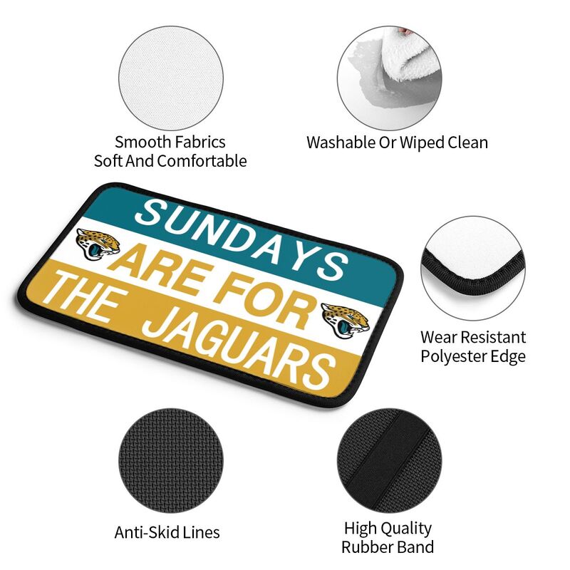 Jacksonville Jaguars Personalized printed car armrest cover Car handrail box cushion