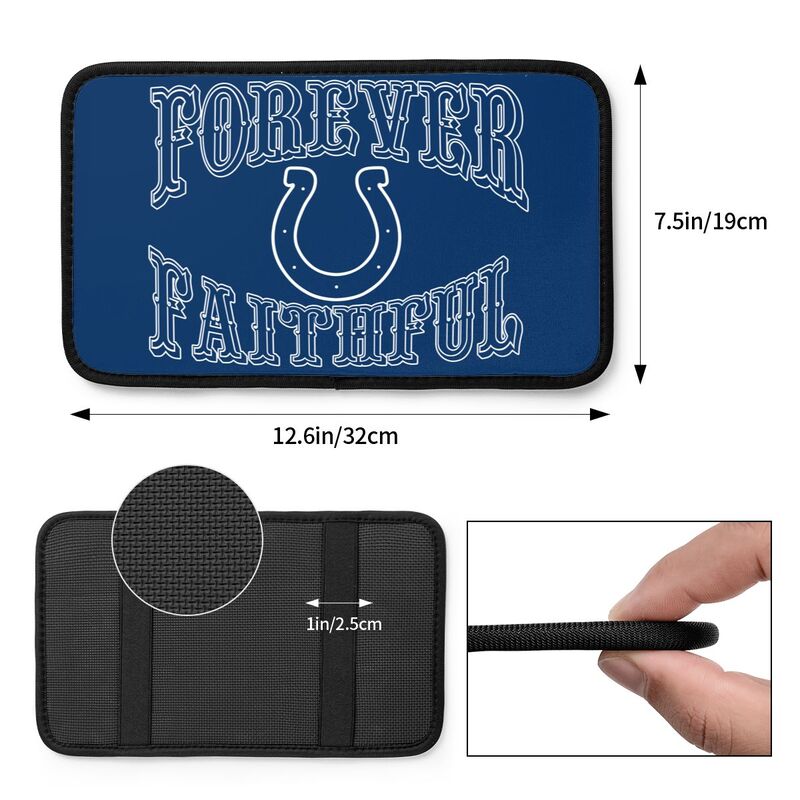Indianapolis Colts Print car armrest box cover armrest protective cover