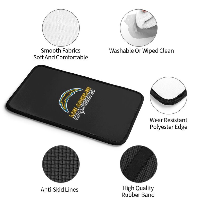 San Diego Chargers3 Printed car center armrest box pad anti slip pad