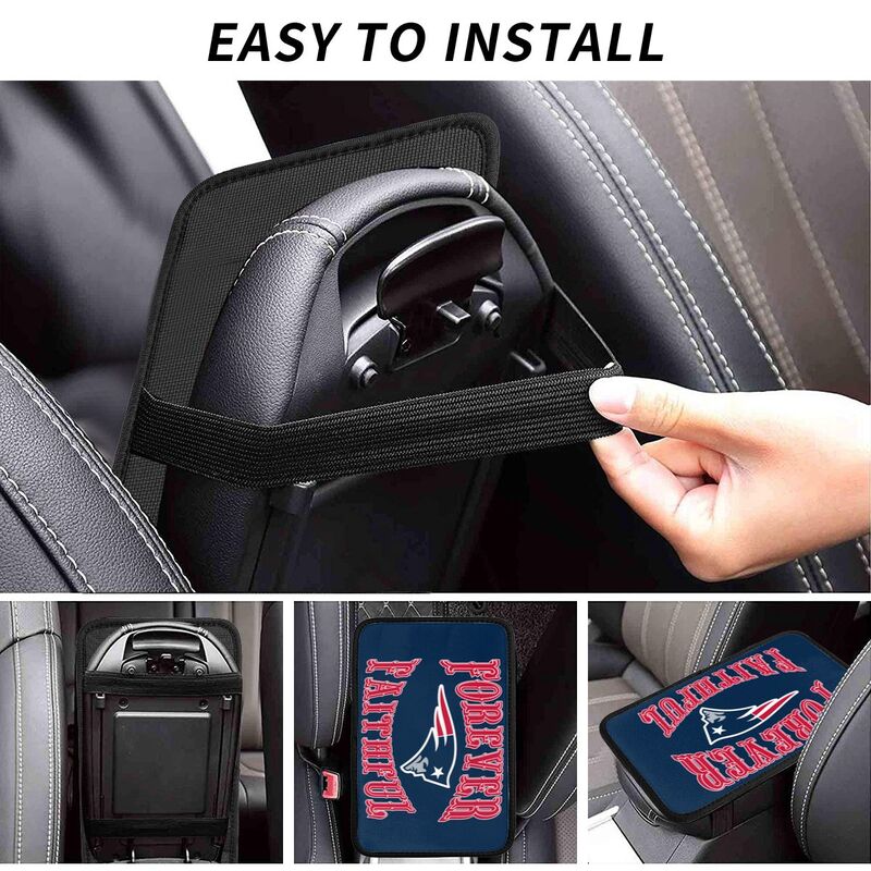 New England Patriots Print car armrest box cover armrest protective cover
