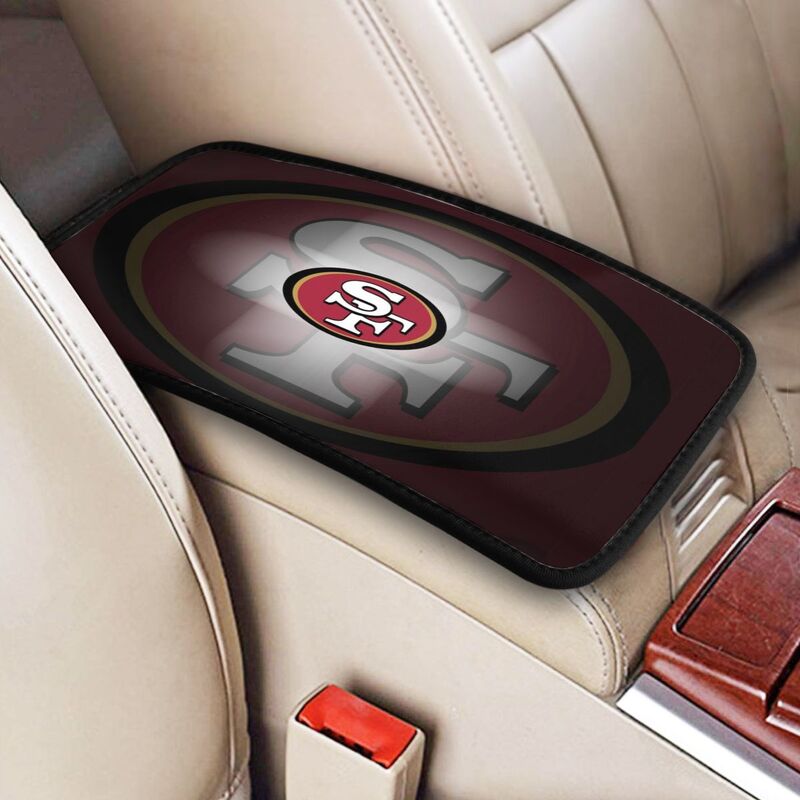 Car armrest box pad San Francisco 49ers Printed center armrest box pad protective pad