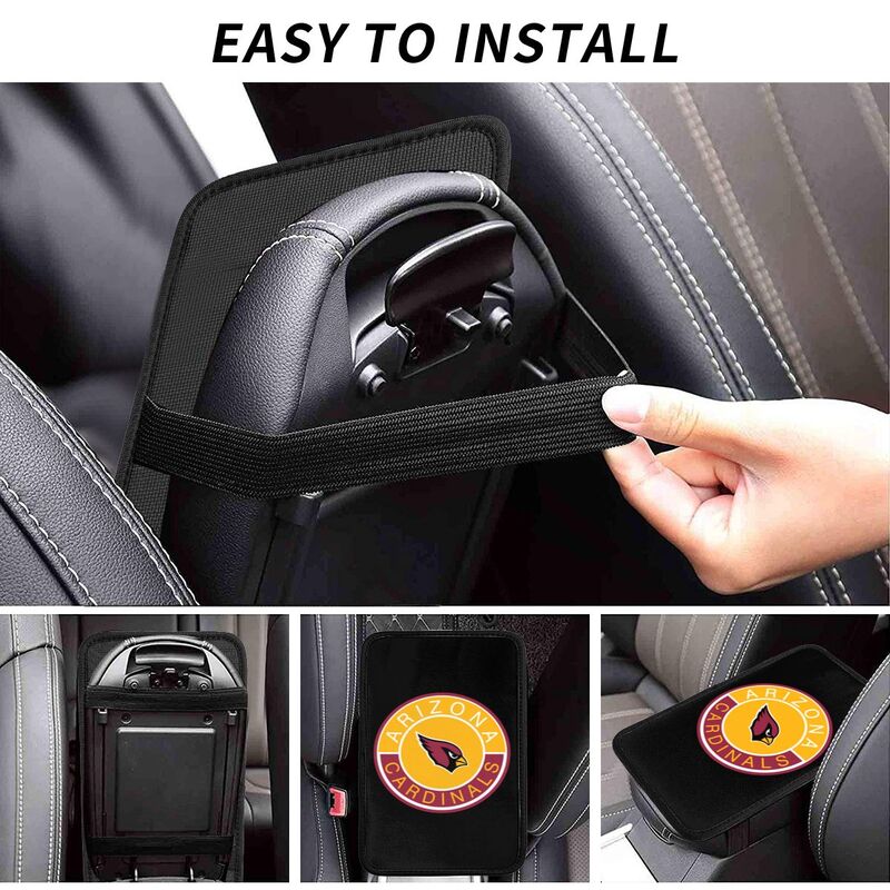 Arizona Cardinals print car armrest protective cover Car center console armrest pad
