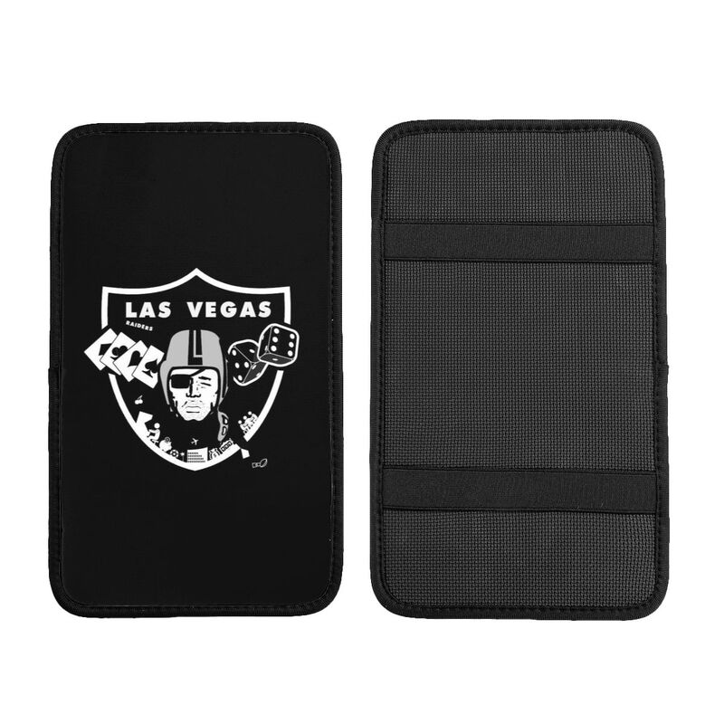 Car armrest box pad Las Vegas Raiders Printed center armrest box pad protective pad