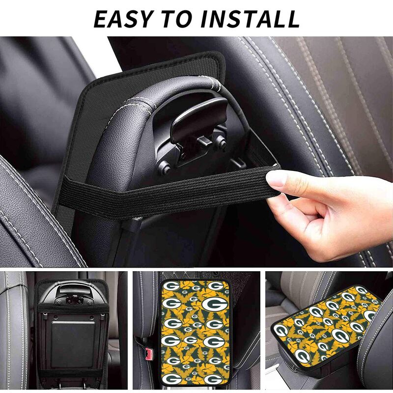 Green Bay Packers printing Center console armrest pad car armrest protective cover car