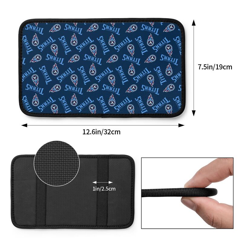 Tennessee Titans Printed armrest protective cover car armrest box cushion