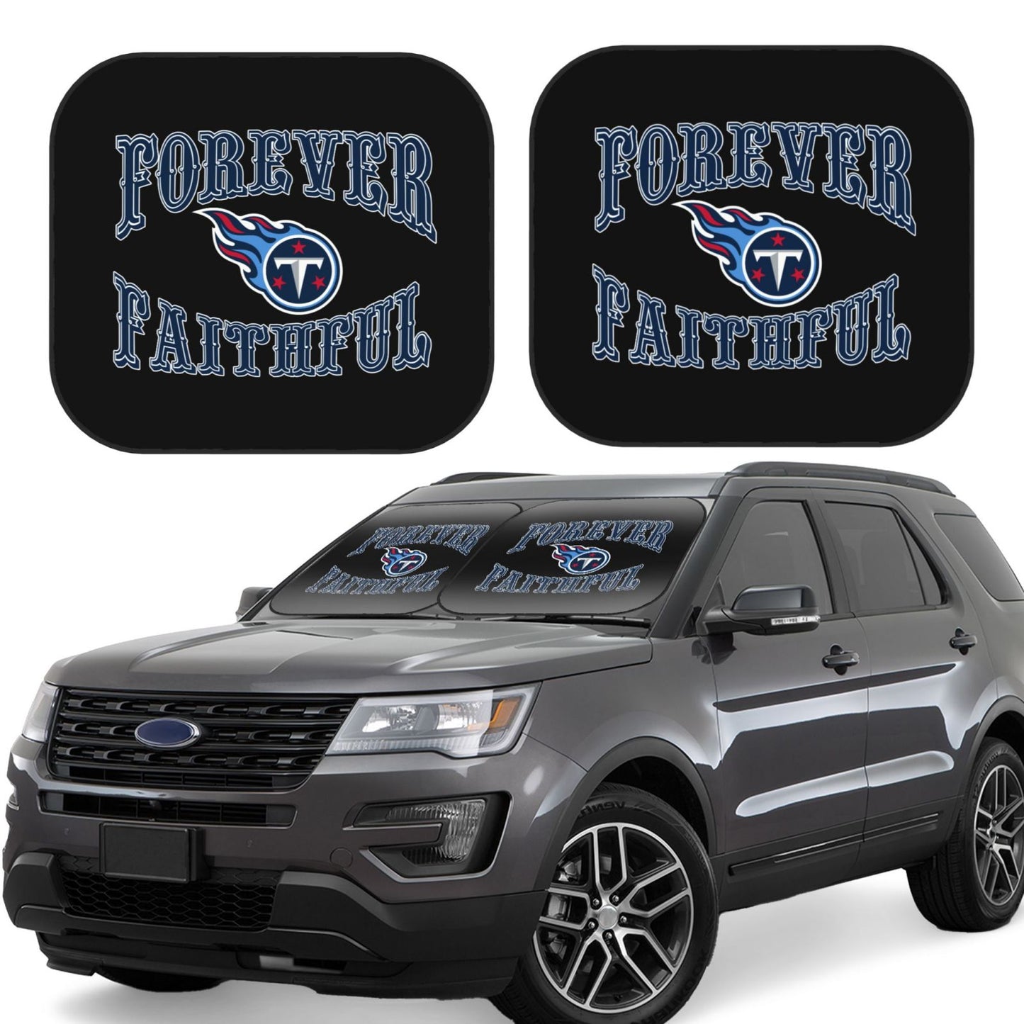Tennessee Titans Car front windshield sunshade UV resistant sunshade foldable