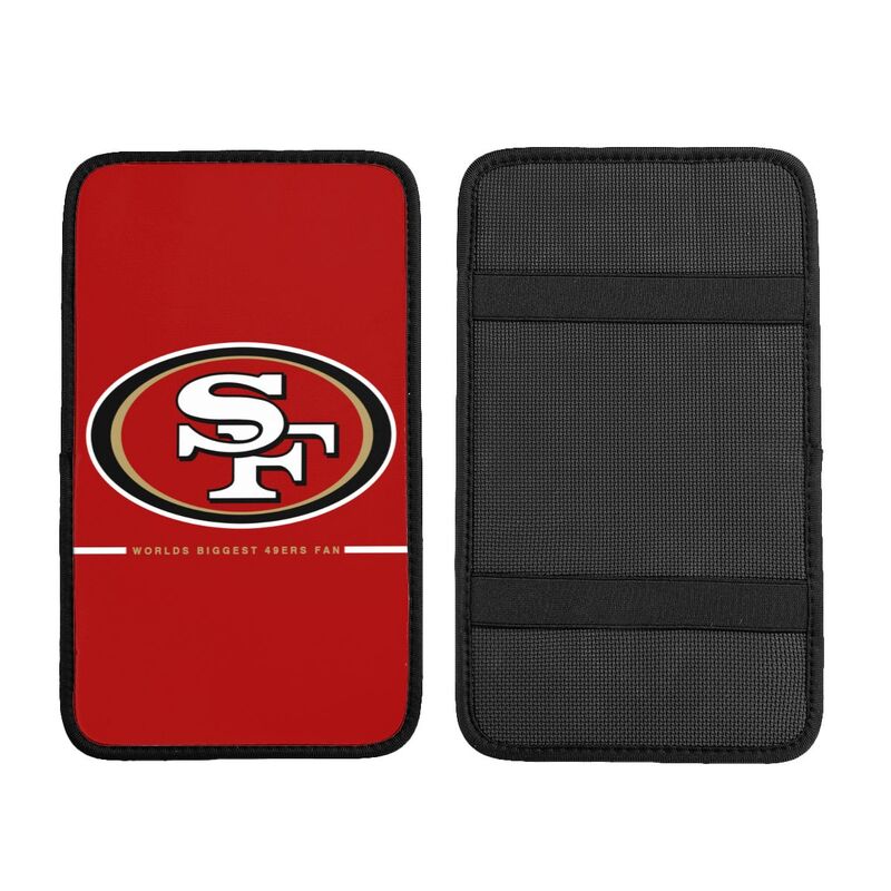 Car armrest box pad San Francisco 49ers Printed central armrest box pad anti slip pad