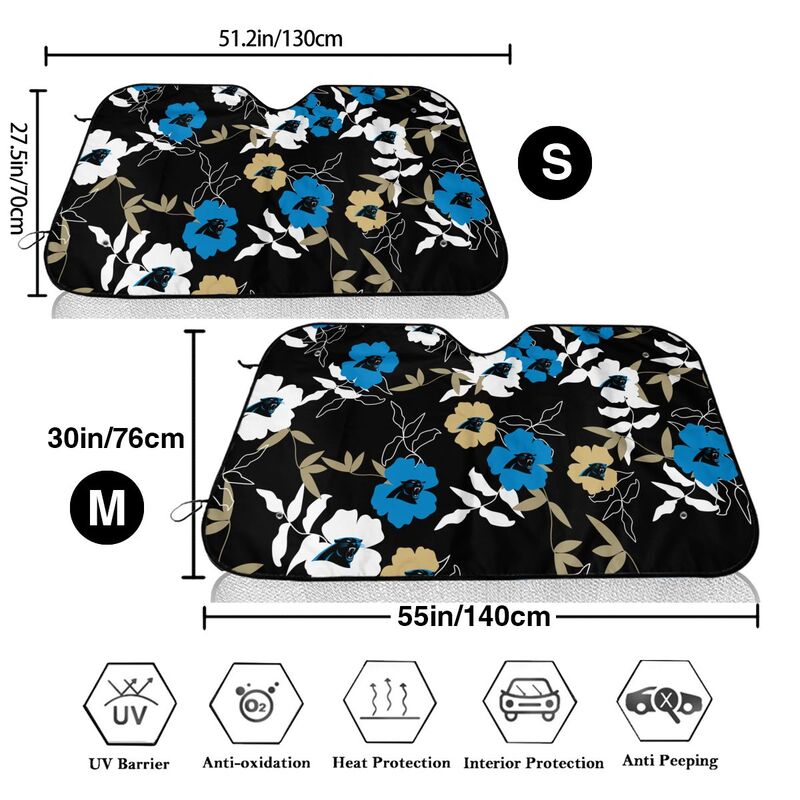 Carolina Panthers Printed car windshield sunshade front windshield sunshade (multi size)