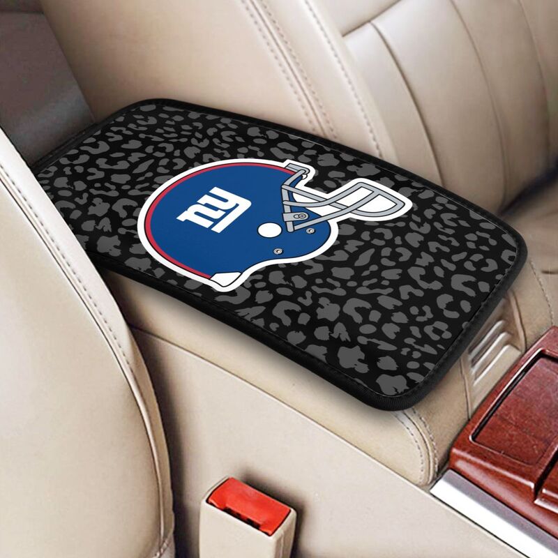 New York Giants 3 printed Car handrail box cushion Personalized car armrest cover