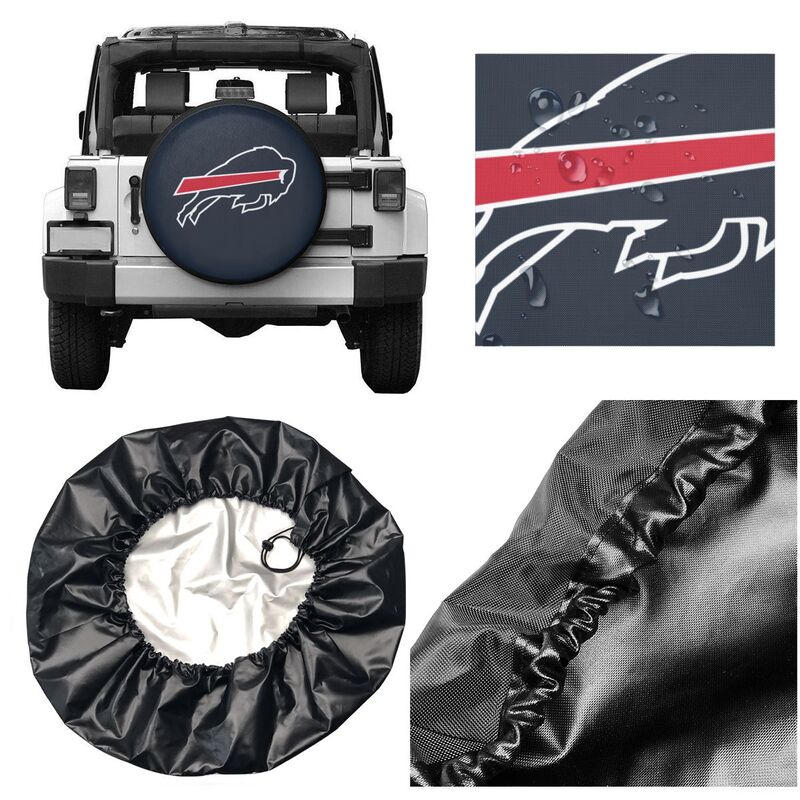 Buffalo Bills 2 Printing tire protection cover car sun protection tire protection covers