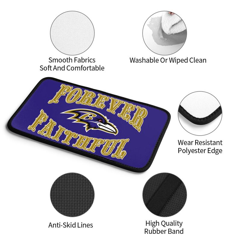 Baltimore Ravens Print car armrest box cover armrest protective cover