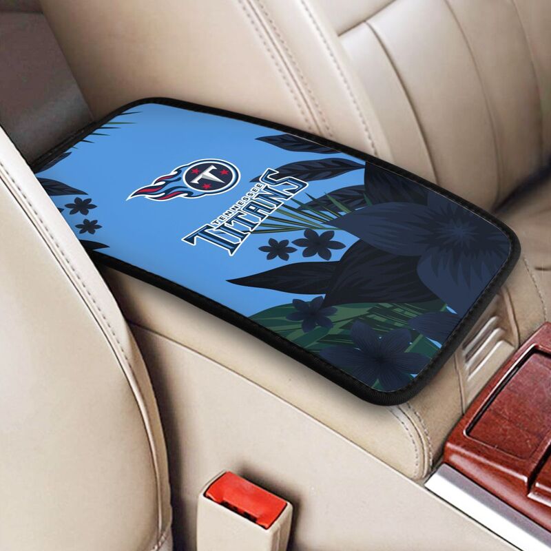 Tennessee Titans 2 Car armrest box protective cover car center console armrest pad