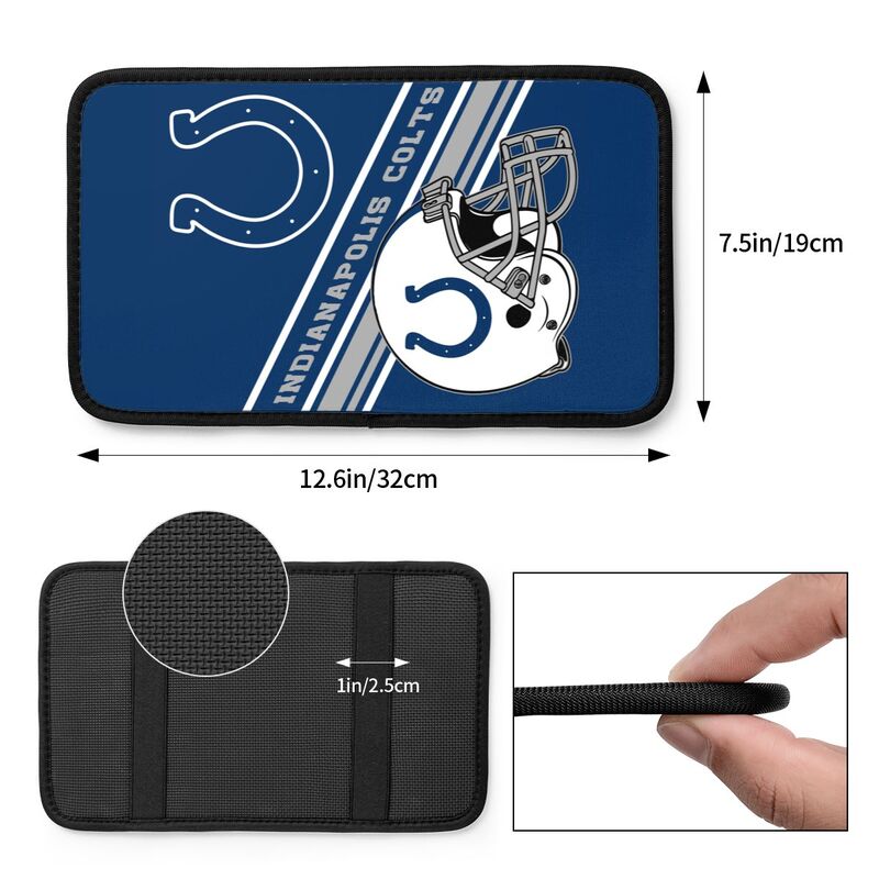 Indianapolis Colts Print armrest protective cover car armrest box cushion