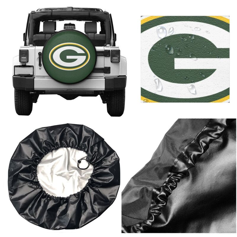 Green Bay Packers 2 Printed tire protection cover car spare tire dust protection cover