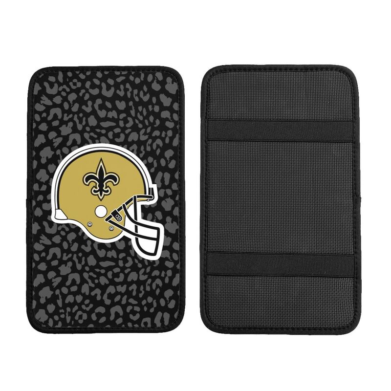 New Orleans Saints 2 printed Car handrail box cushion Personalized car armrest cover