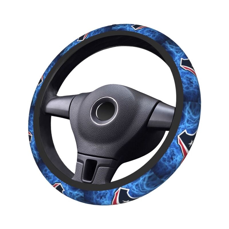 Houston Texans Printed breathable elastic steering wheel cover anti slip cover