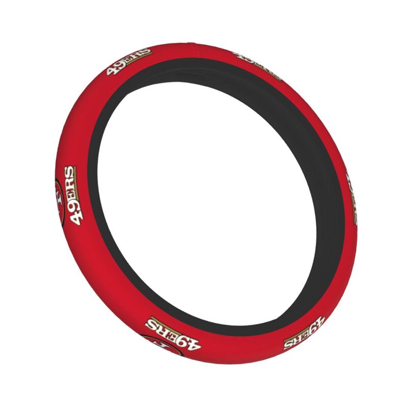 San Francisco 49ers Printed elastic steering wheel cover car steering wheel protective cover