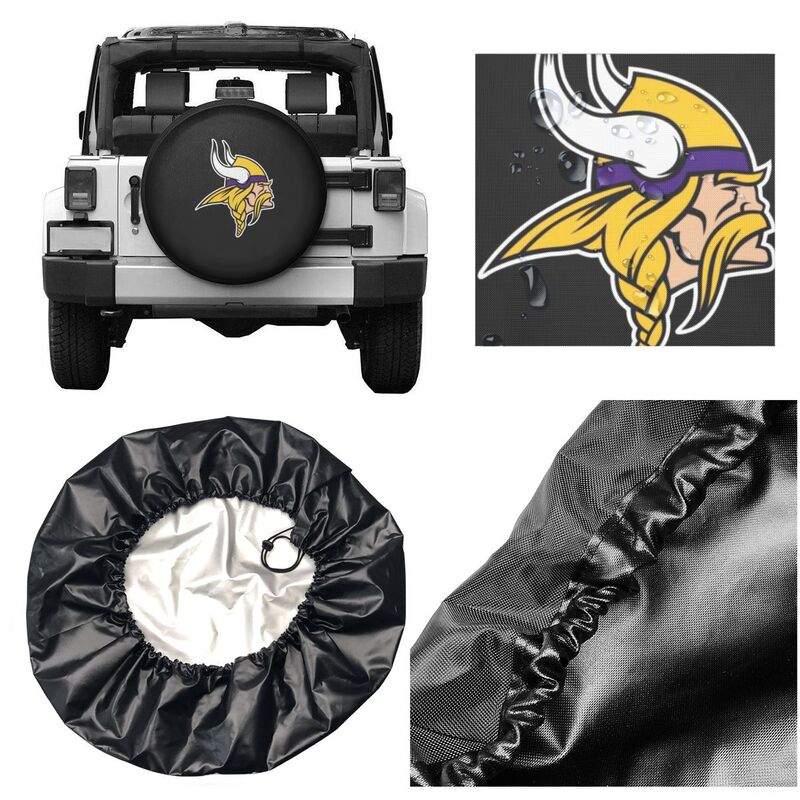 Minnesota Vikings car dustproof sunscreen tyre protective cover Tyre protective cover