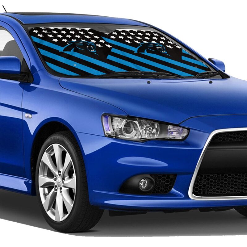 Carolina Panthers 3 Print Car windshield sunshades suitable for front Car windshield sunshades