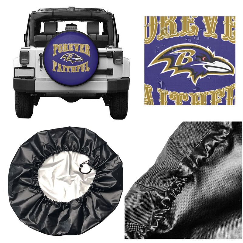 Baltimore Ravens Printing car spare tire dust protection cover tire protection cover