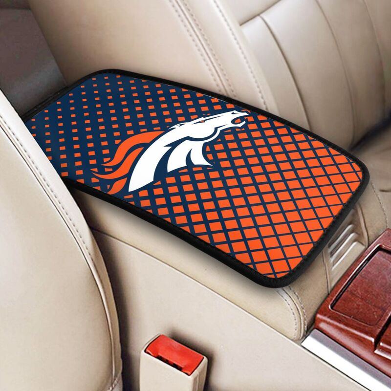 Denver Broncos Car handrail box cushion Personalized printed car armrest cover