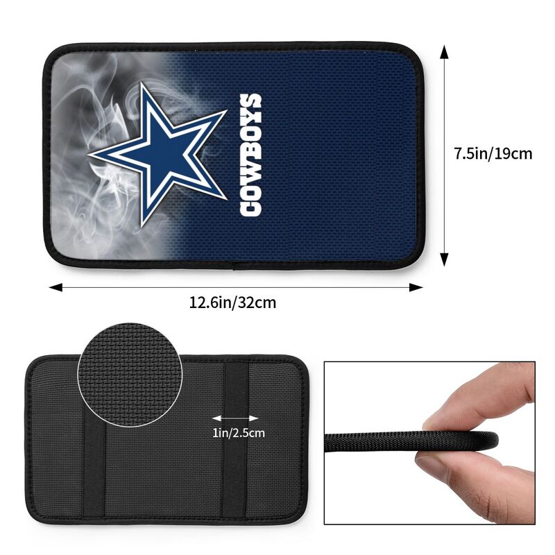 Car armrest box pad Dallas Cowboys3 Printed central armrest box pad anti slip pad