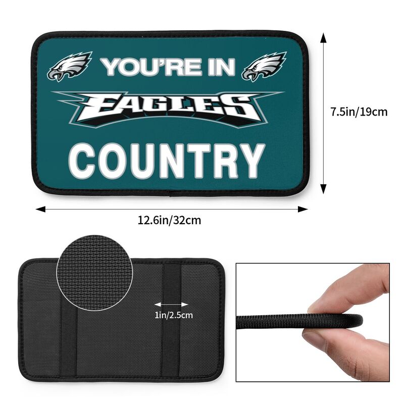 Philadelphia Eagles Printed car armrest box pad elbow support pad