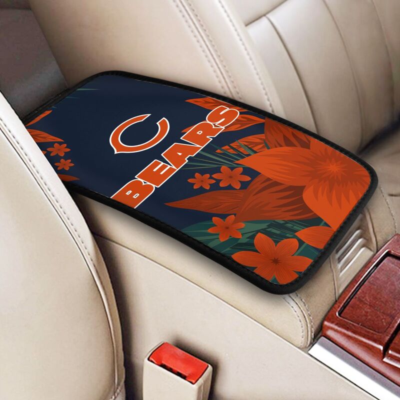 Chicago Bears Car armrest box protective cover car center console armrest pad