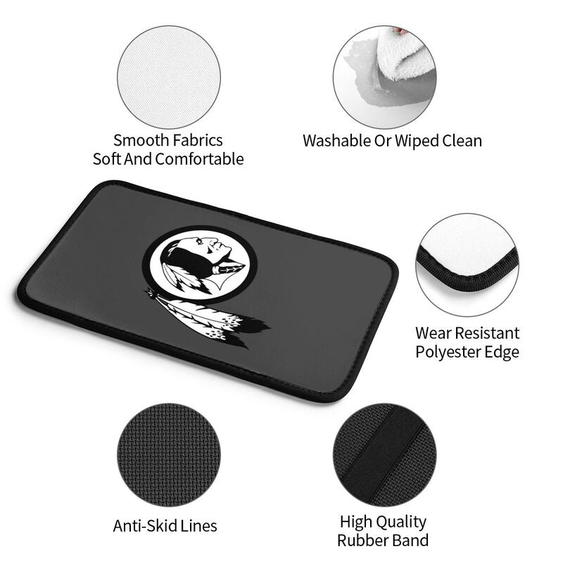 Car armrest box pad Washington Commanders 4 Printed central armrest box pad protective pad