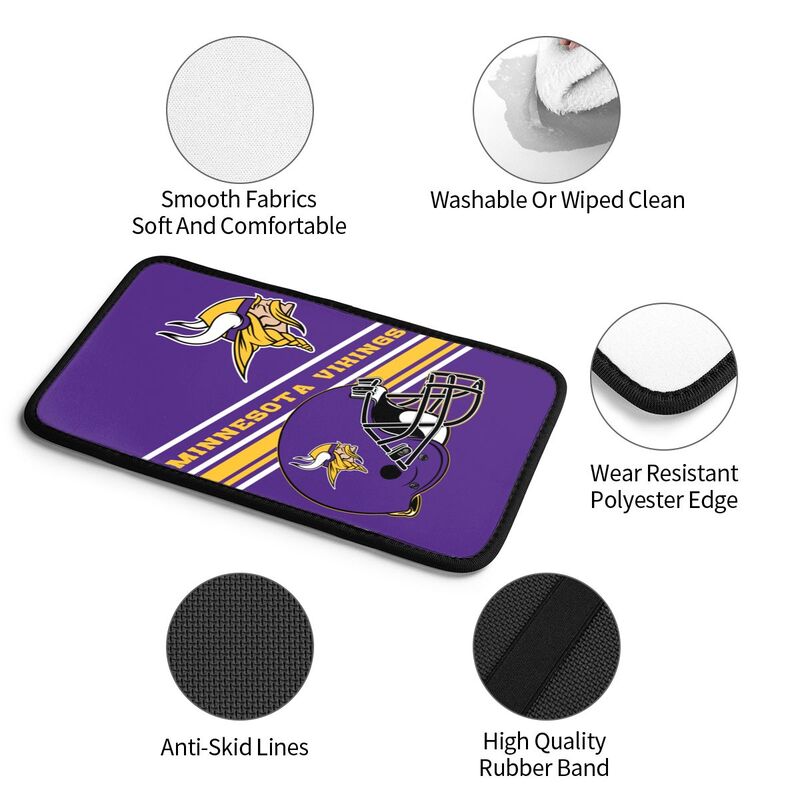 Minnesota Vikings Print armrest protective cover car armrest box cushion