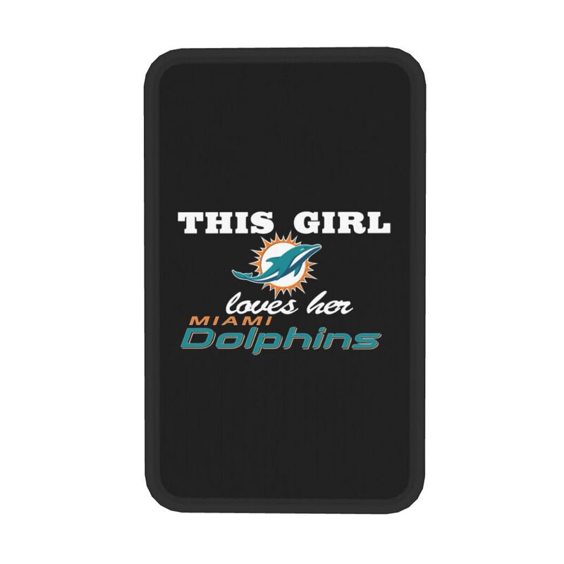 Miami Dolphins Printing car center console pad car armrest protective cover