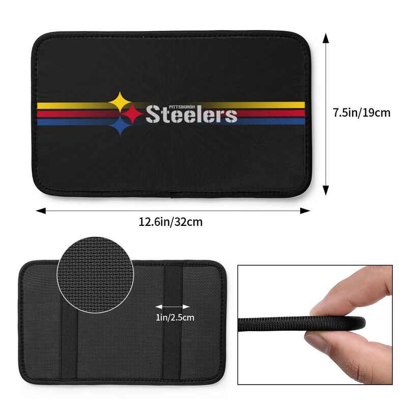 Car armrest box pad Pittsburgh Steelers Printed center armrest box pad protective pad