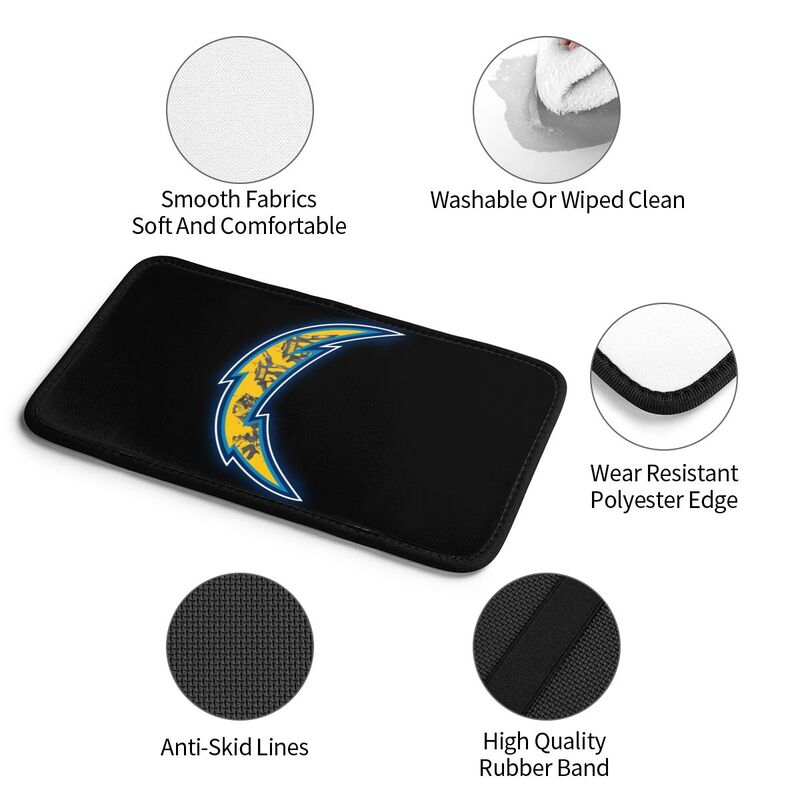 San Diego Chargers Printed car center armrest box pad anti slip pad