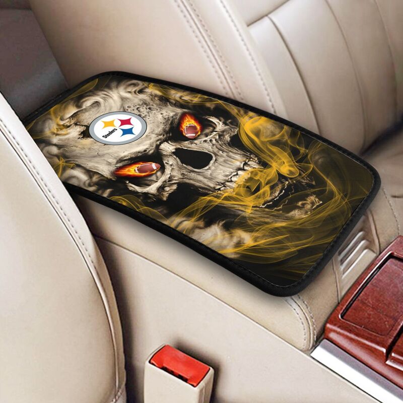Pittsburgh Steelers Printed car armrest box pad elbow support anti slip pad